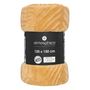Voir la diapositive 3 : ATMOSPHERA Plaid en Flanelle  Zoa  125x150cm Ocre