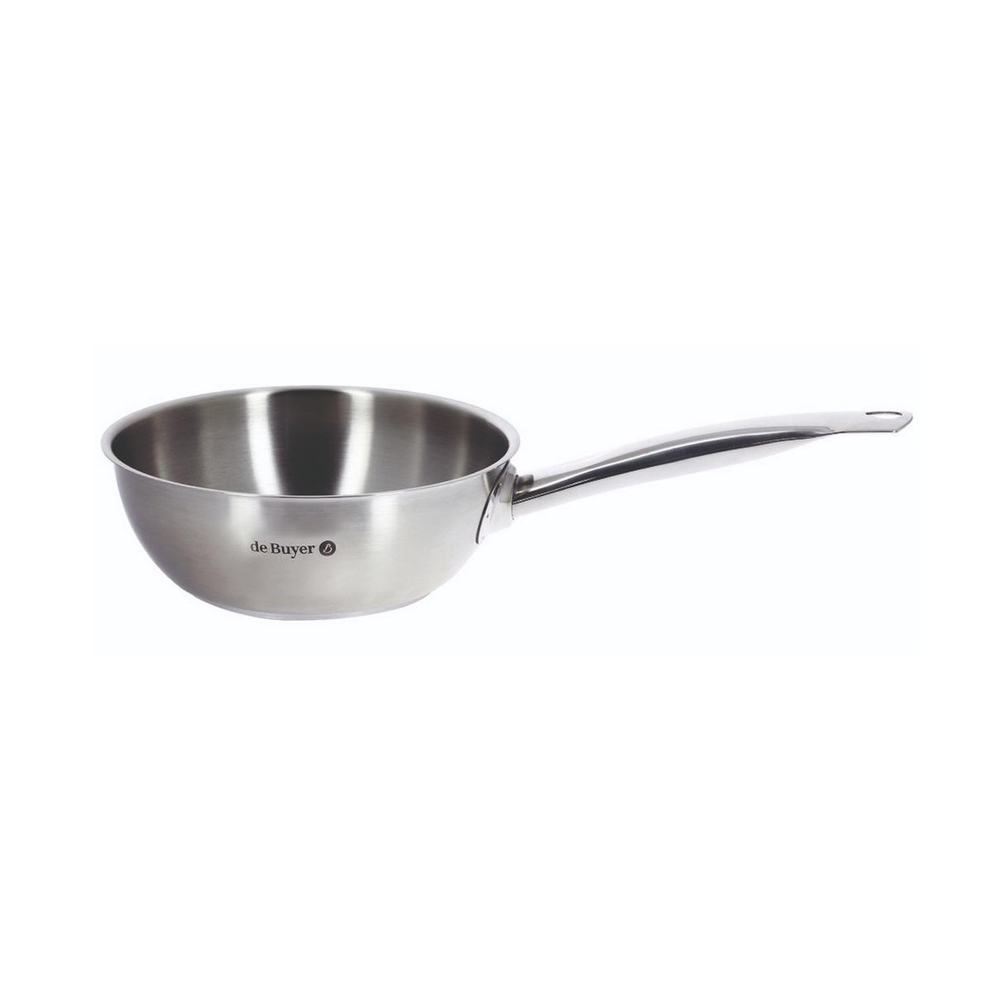 Voir la diapositive 2 : De buyer Sauteuse inox 24cm sans couvercle - 3503.24