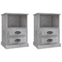 Voir la diapositive 2 : VIDAXL Tables de chevet 2 pcs gris beton 43x36x60 cm