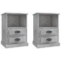 Voir la diapositive 2 : VIDAXL Tables de chevet 2 pcs gris beton 43x36x60 cm