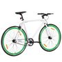 Voir la diapositive 3 : VIDAXL Vélo à pignon fixe blanc et vert 700c 55 cm