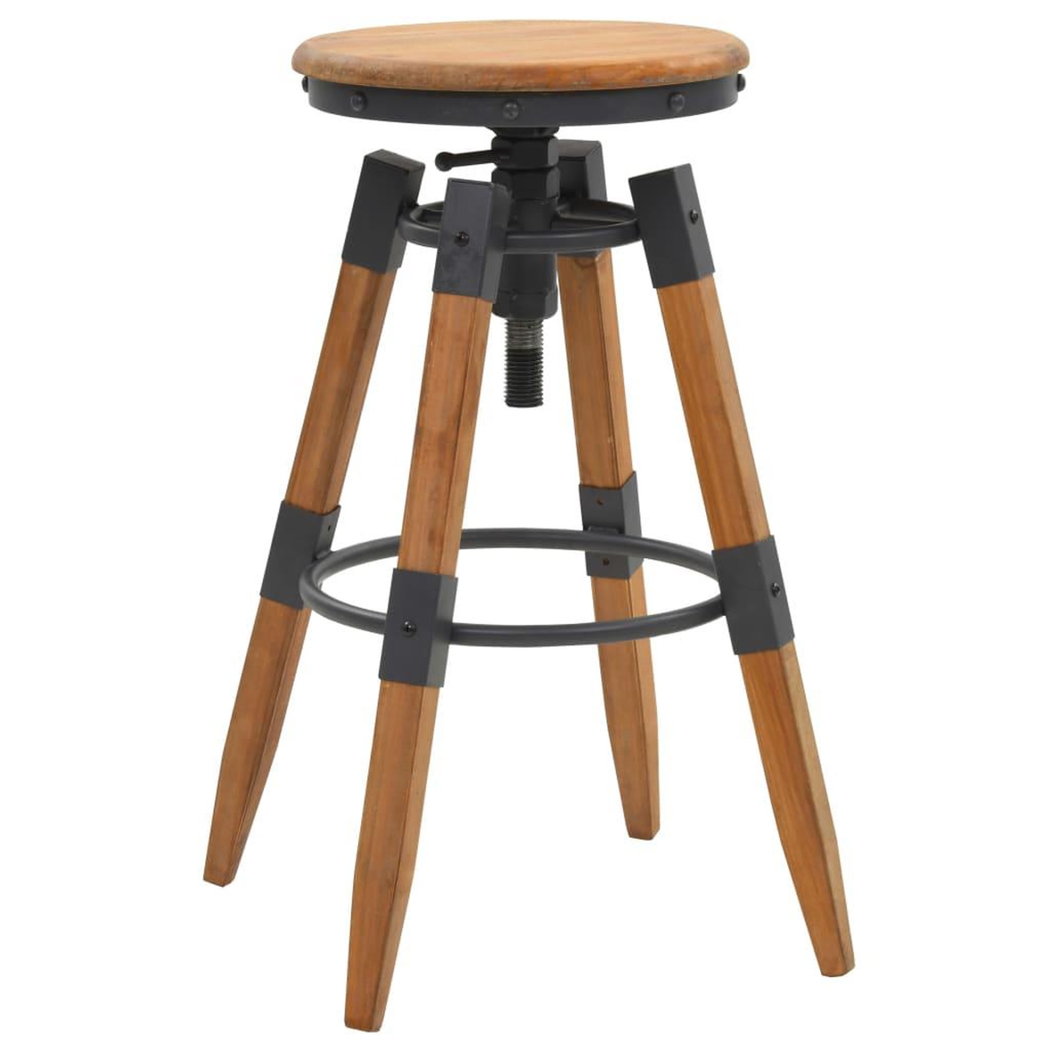 Voir la diapositive 2 : VIDAXL Tabourets de bar lot de 2 bois de sapin solide
