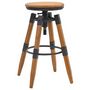 Voir la diapositive 2 : VIDAXL Tabourets de bar lot de 2 bois de sapin solide