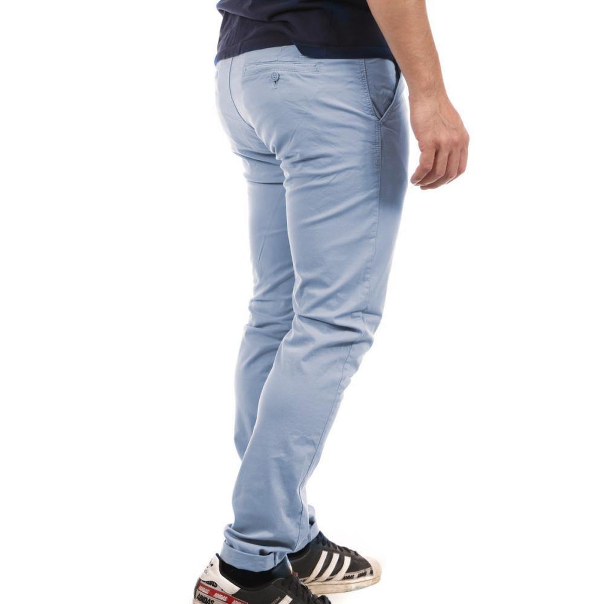 Voir la diapositive 2 : PANAME BROTHERS Pantalon Chino Bleu Clair Homme Paname Brothers Costa1