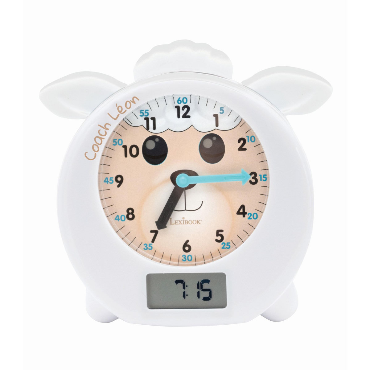 Lexibook LEON mon Réveil Éducatif Coach de Sommeil (Français)