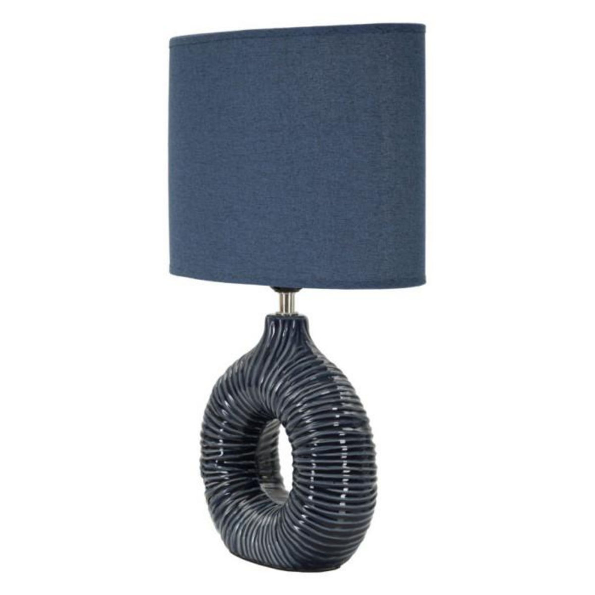 Paris Prix Lampe à Poser en Céramique  Seta  43cm Bleu