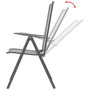 Voir la diapositive 2 : VIDAXL Chaises empilables de jardin lot de 2 Acier Gris