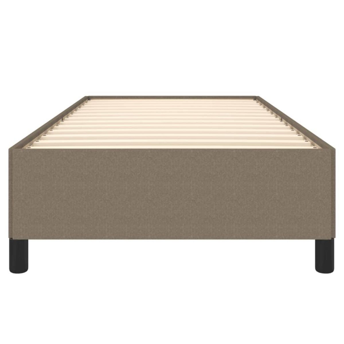VIDAXL Cadre de lit sans matelas taupe 90x190 cm tissu
