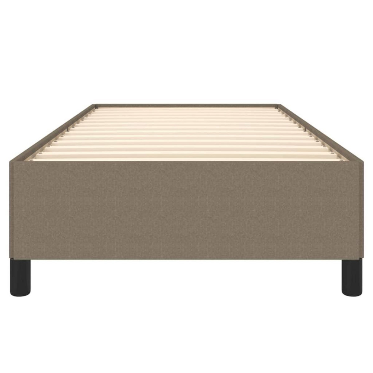 VIDAXL Cadre de lit sans matelas taupe 90x190 cm tissu