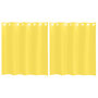 Voir la diapositive 2 : VIDAXL Rideaux en voile avec œillets 2 pcs jaune