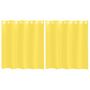 Voir la diapositive 2 : VIDAXL Rideaux en voile avec œillets 2 pcs jaune