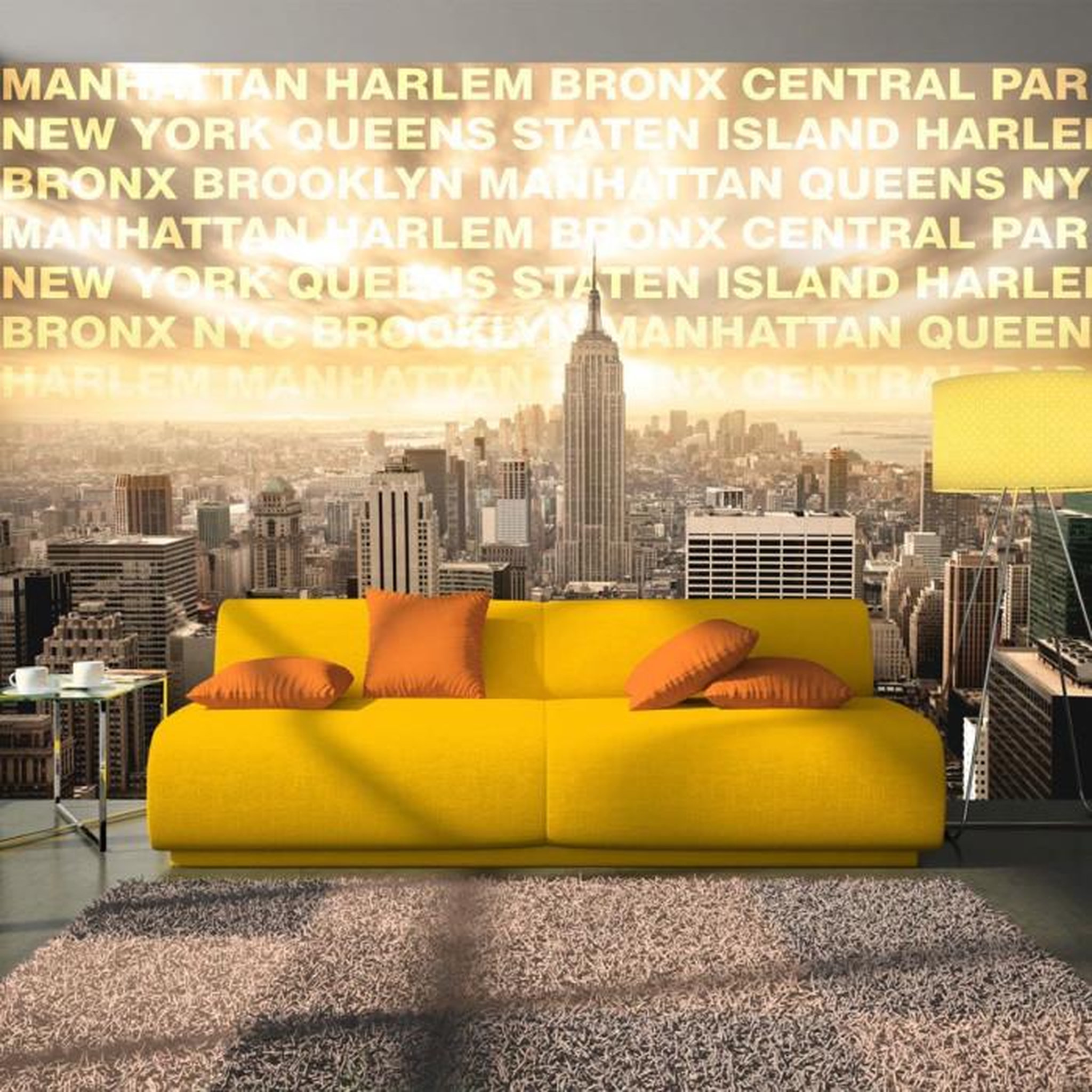 Paris Prix Papier Peint  Neighborhoods of New York. Coloris disponibles : Multicolore