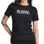 Voir la diapositive 1 : G-Star Raw T-shirt Noir Femme G-Star Raw Anglaise Graphic Raw