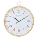 Paris Prix Horloge Murale en Rotin  Kyr  64cm Blanc