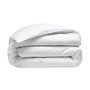 Voir la diapositive 1 : BATON ROUGE Housse de couette 100% percale de coton lavé 80fils/cm2 blanc