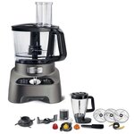 MOULINEX Robot multifonction 2l 1000w gris - FP825E10