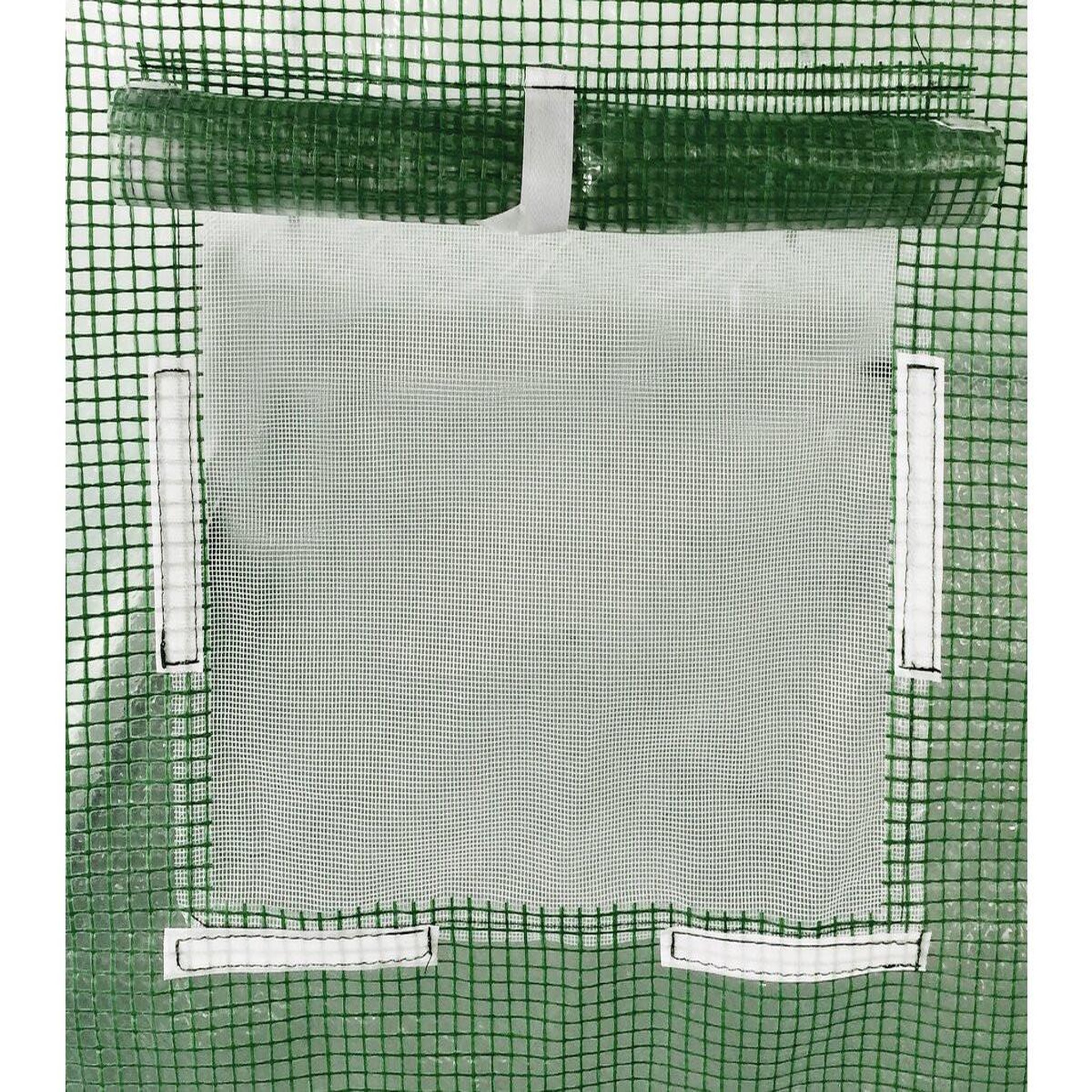 Voir la diapositive 3 : Habitat et Jardin Serre tunelle de jardin 4 x 3 m  lys  - 12 m² - 140g - vert