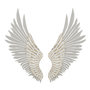 Voir la diapositive 1 : Paris Prix Paire d'Ailes en Métal  Natural  104cm Blanc Lavé
