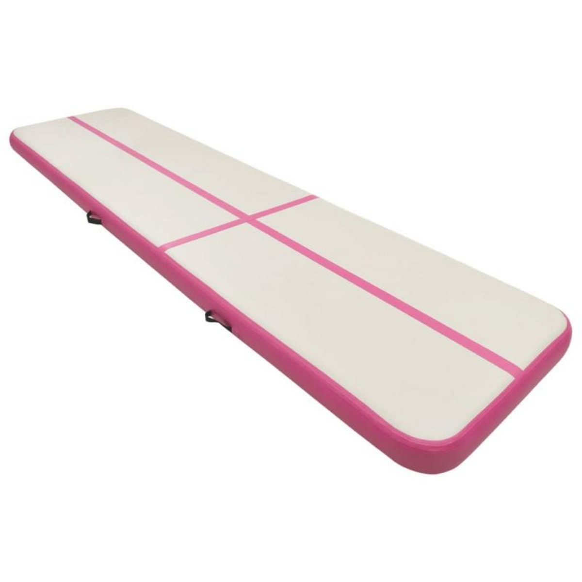 VIDAXL Tapis gonflable de gymnastique avec pompe 800x100x20cm PVC Rose