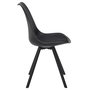 Voir la diapositive 4 : TOILINUX Lot de 4 chaises avec coussin ATOME