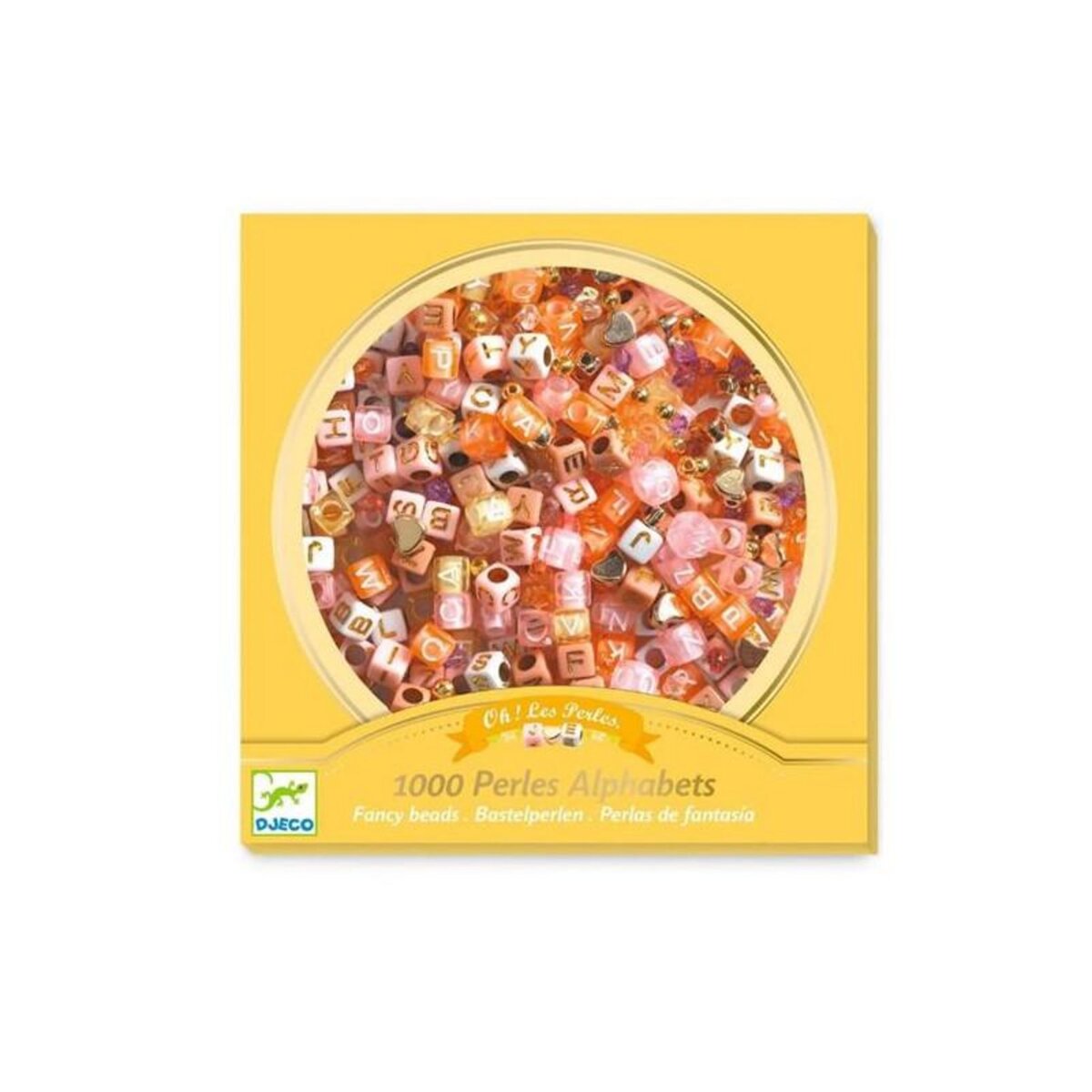 Djeco Foison de perles Perles alphabet or