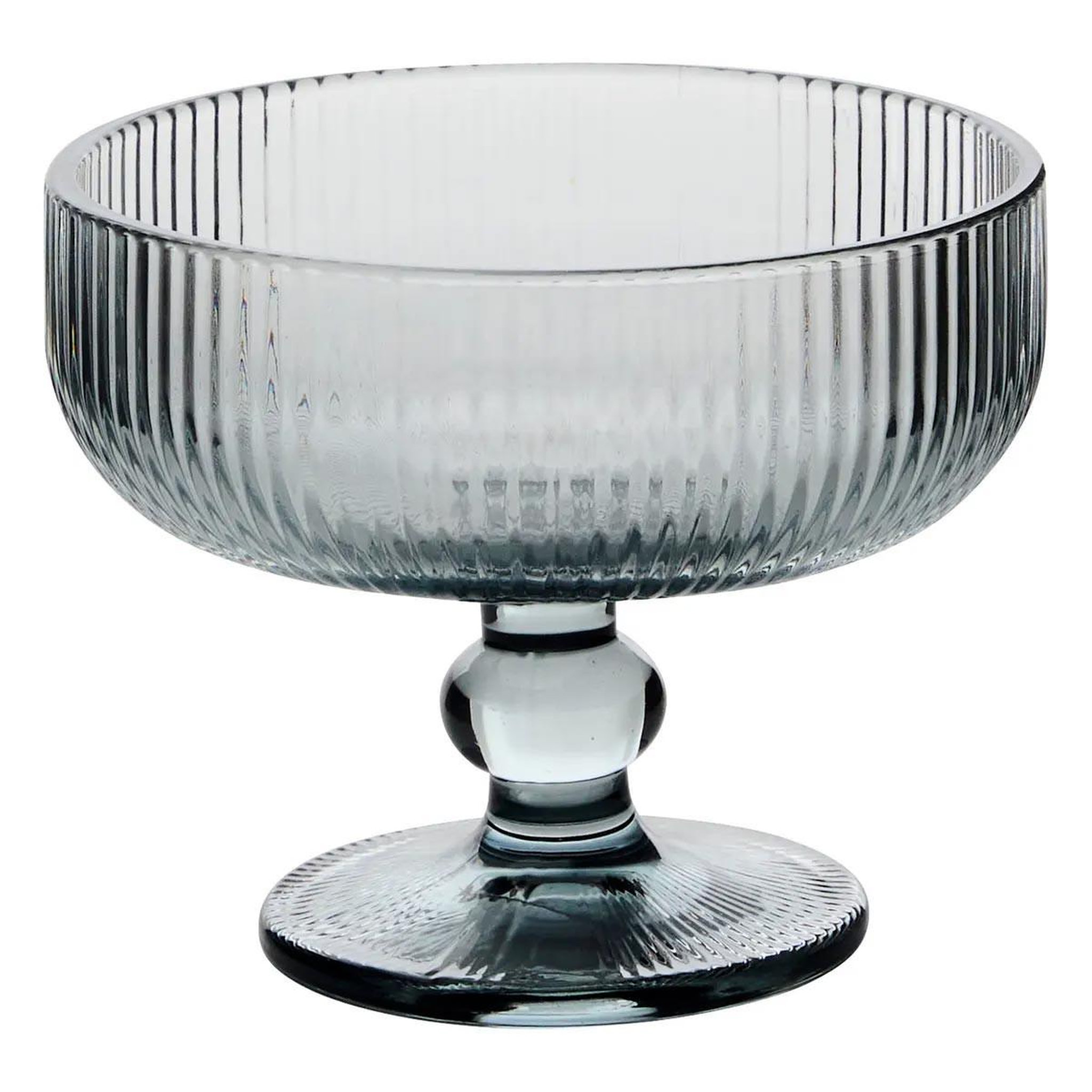 Voir la diapositive 2 : SECRET DE GOURMET Lot de 6 coupes à glace strie  ema  34cl gris