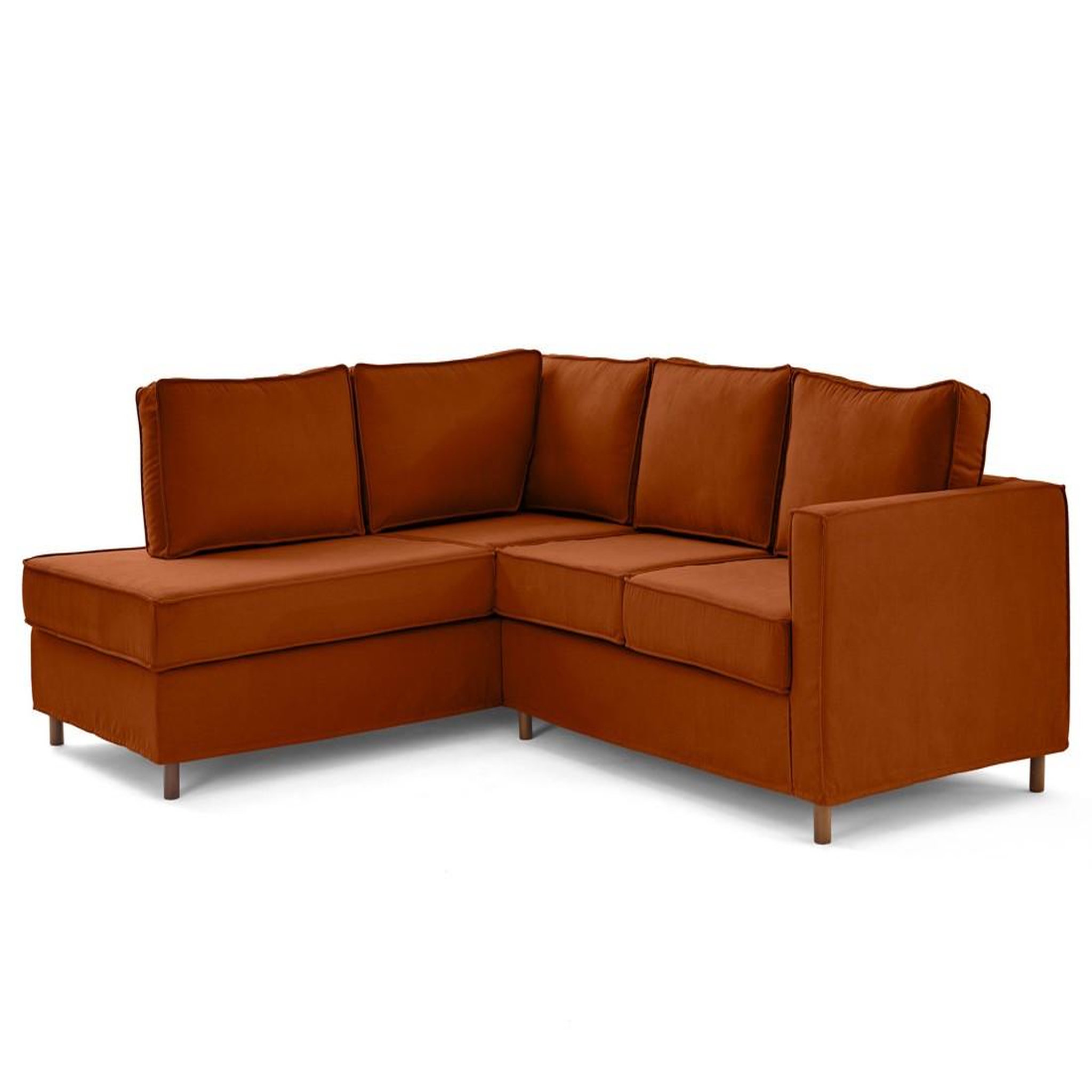 Voir la diapositive 4 : LISA DESIGN Jake - canapé déhoussable d'angle gauche 5 places en tissu