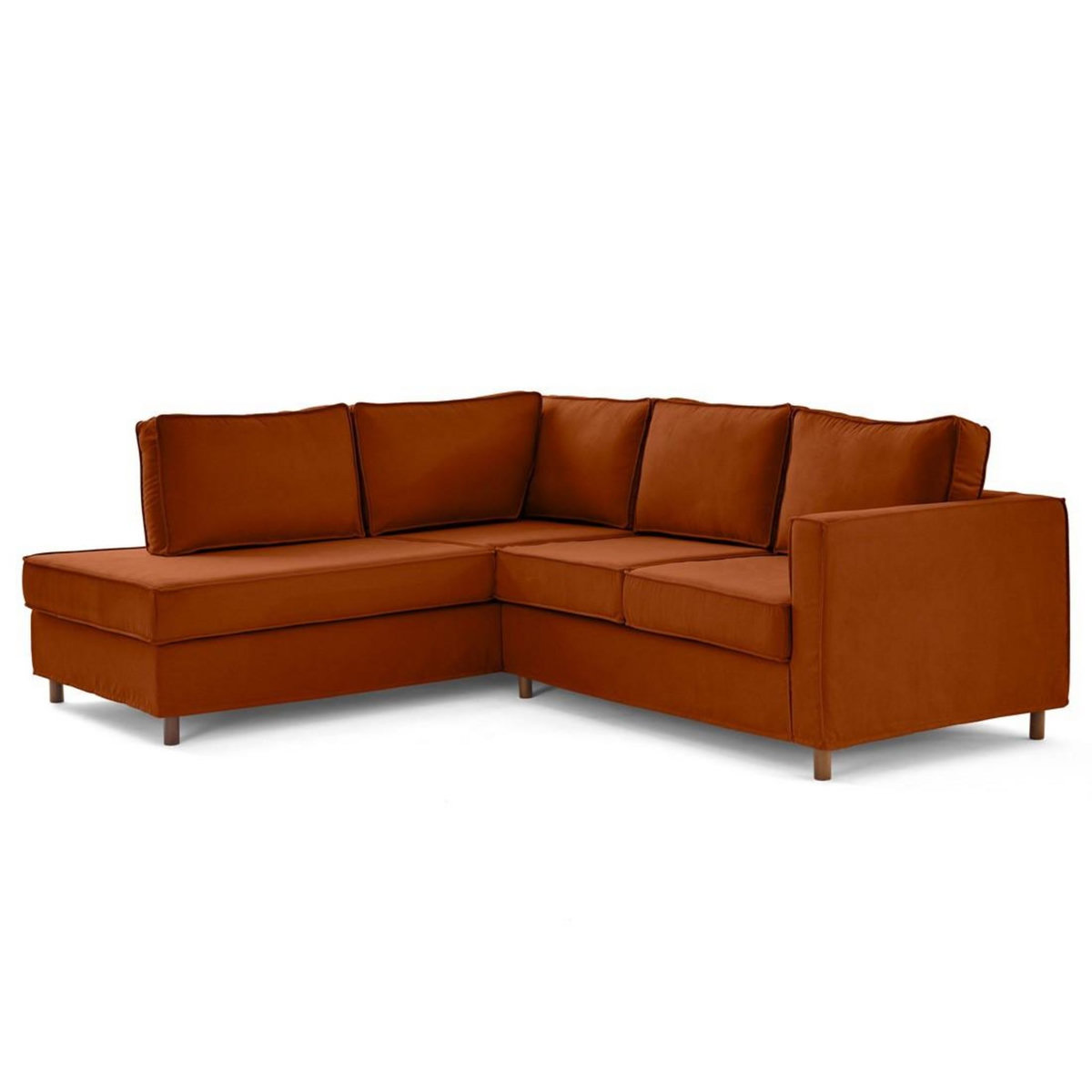 LISA DESIGN Jake - canapé déhoussable d'angle gauche 5 places en tissu