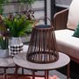 Voir la diapositive 4 : Lumisky Lanterne solaire décorative EVANIA Marron Poly rotin H28cm