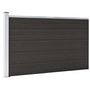 Voir la diapositive 2 : VIDAXL Panneau de cloture WPC 175x105 cm Noir