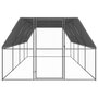 Voir la diapositive 2 : VIDAXL Poulailler d'exterieur 3x8x2 m Acier galvanise