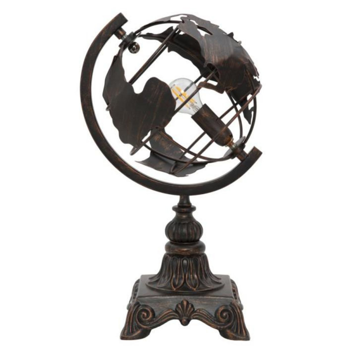 Paris Prix Lampe à Poser en Métal  World  40cm Noir