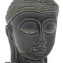Voir la diapositive 2 : ATMOSPHERA Tête Bouddha Déco en Céramique  Yola  22cm Gris