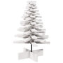 Voir la diapositive 5 : VIDAXL Arbre de Noël en bois pour decoration blanc 80 cm pin massif