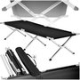 Voir la diapositive 1 : tectake Lit de camp avec cadre en aluminium noir
