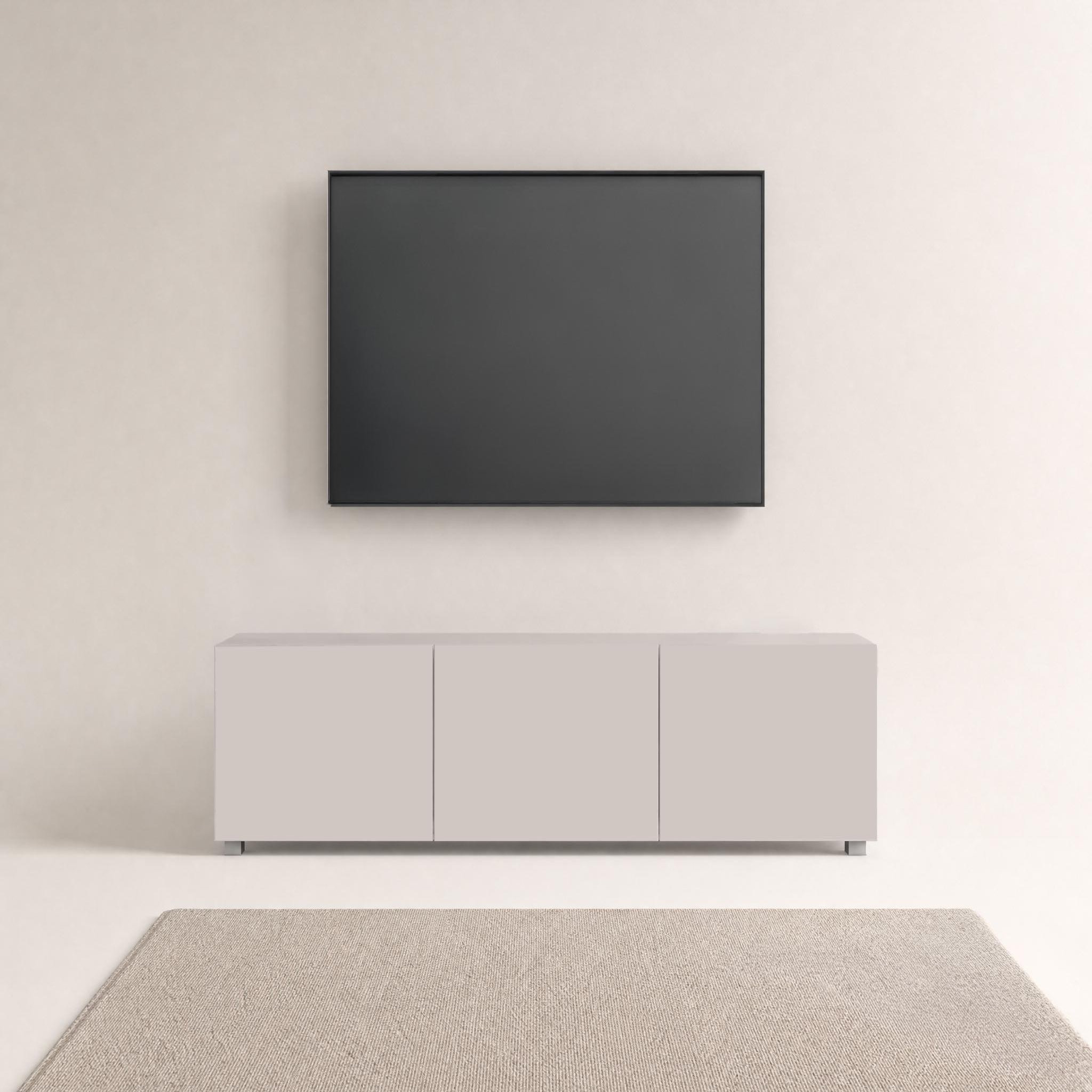 Voir la diapositive 3 : BEST MOBILIER Alix - meuble tv modulable 150 cm - 3 portes