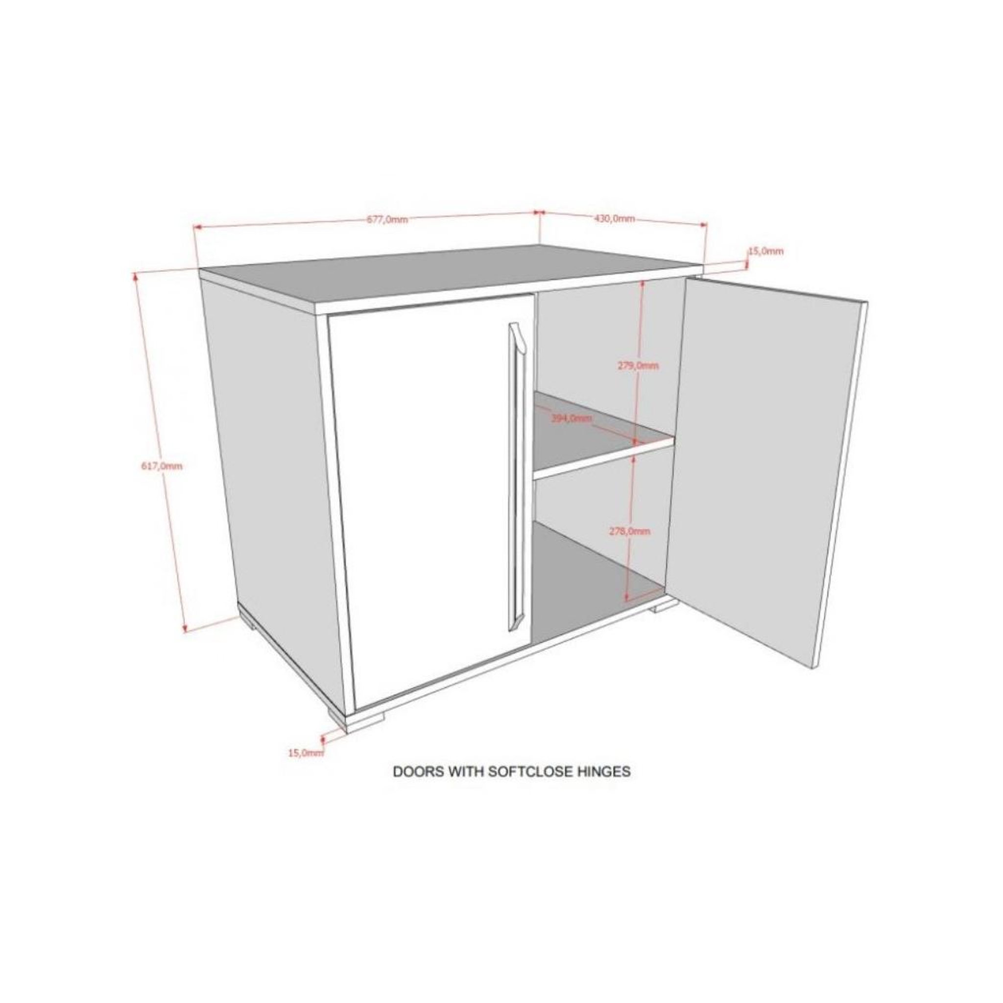 Voir la diapositive 2 : Vipack Commode SAM blanche - Pour lit mi-hauteur