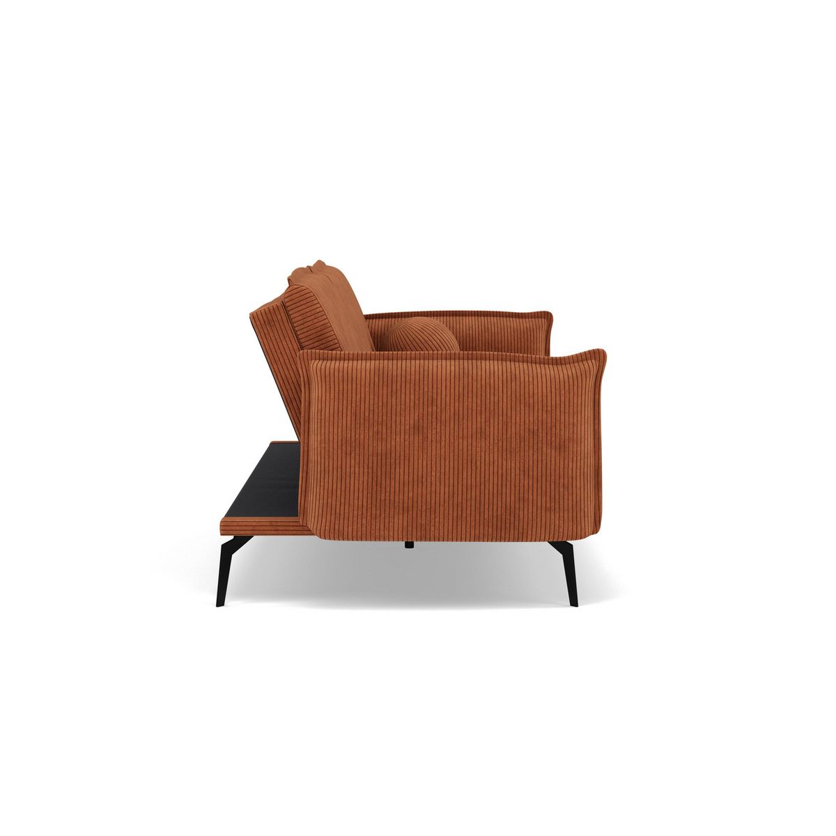 BEST MOBILIER Lexie - canapé convertible clic-clac 2 places en velours côtelé