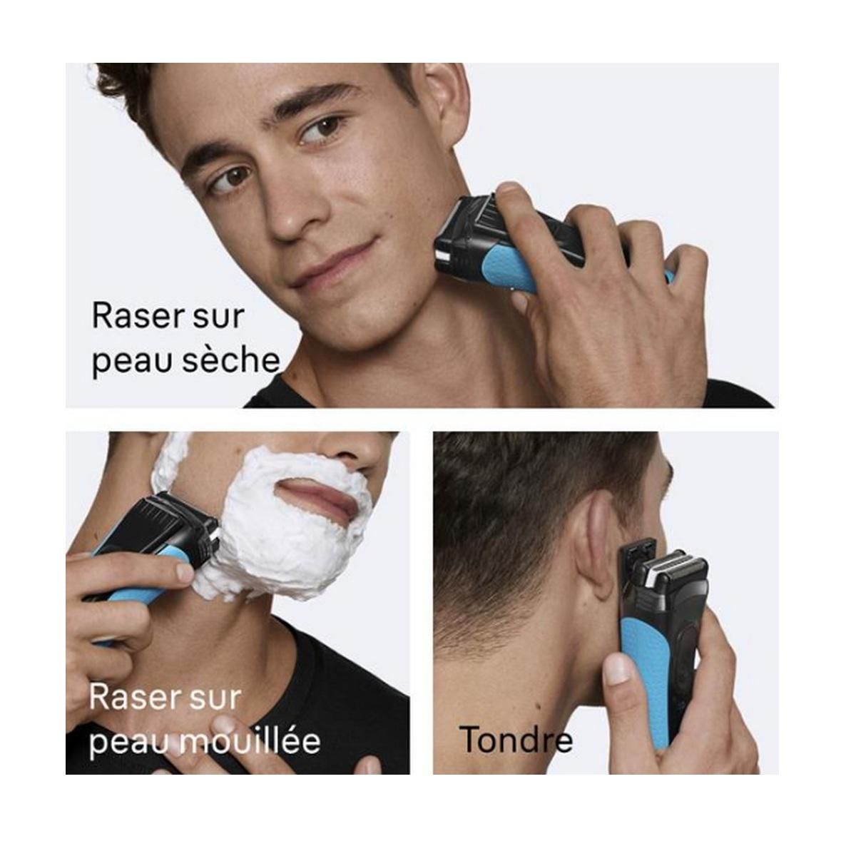 BRAUN Rasoir électrique rechargeable - 3040S