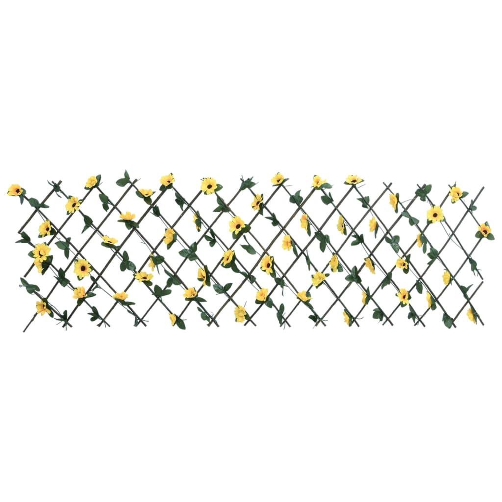 Voir la diapositive 3 : VIDAXL vidaXL Treillis de lierre artificiel extensible jaune 180x60 cm