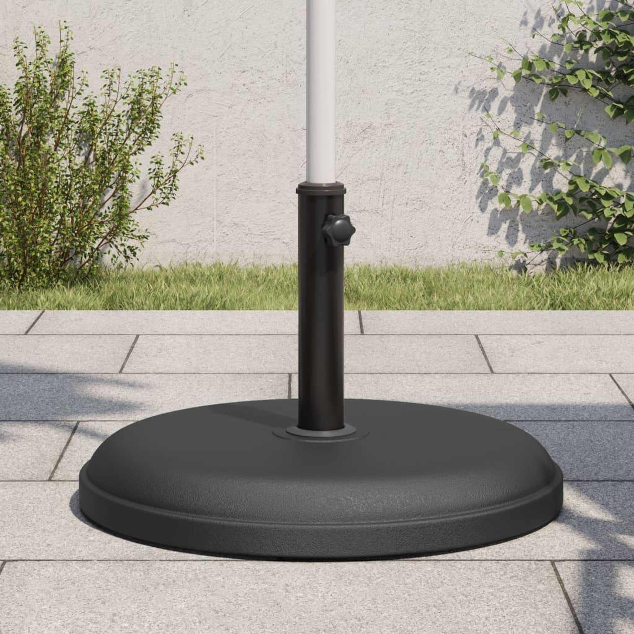VIDAXL Base de parasol pour mats Ø32/35/38 mm 25 kg rond