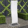 VIDAXL Fontaine de jardin avec pompe 108 cm Acier inoxydable Courbe