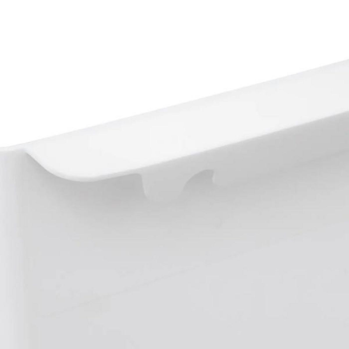 FIVE Poubelle de Cuisine  Rétractable  8L Blanc & Gris