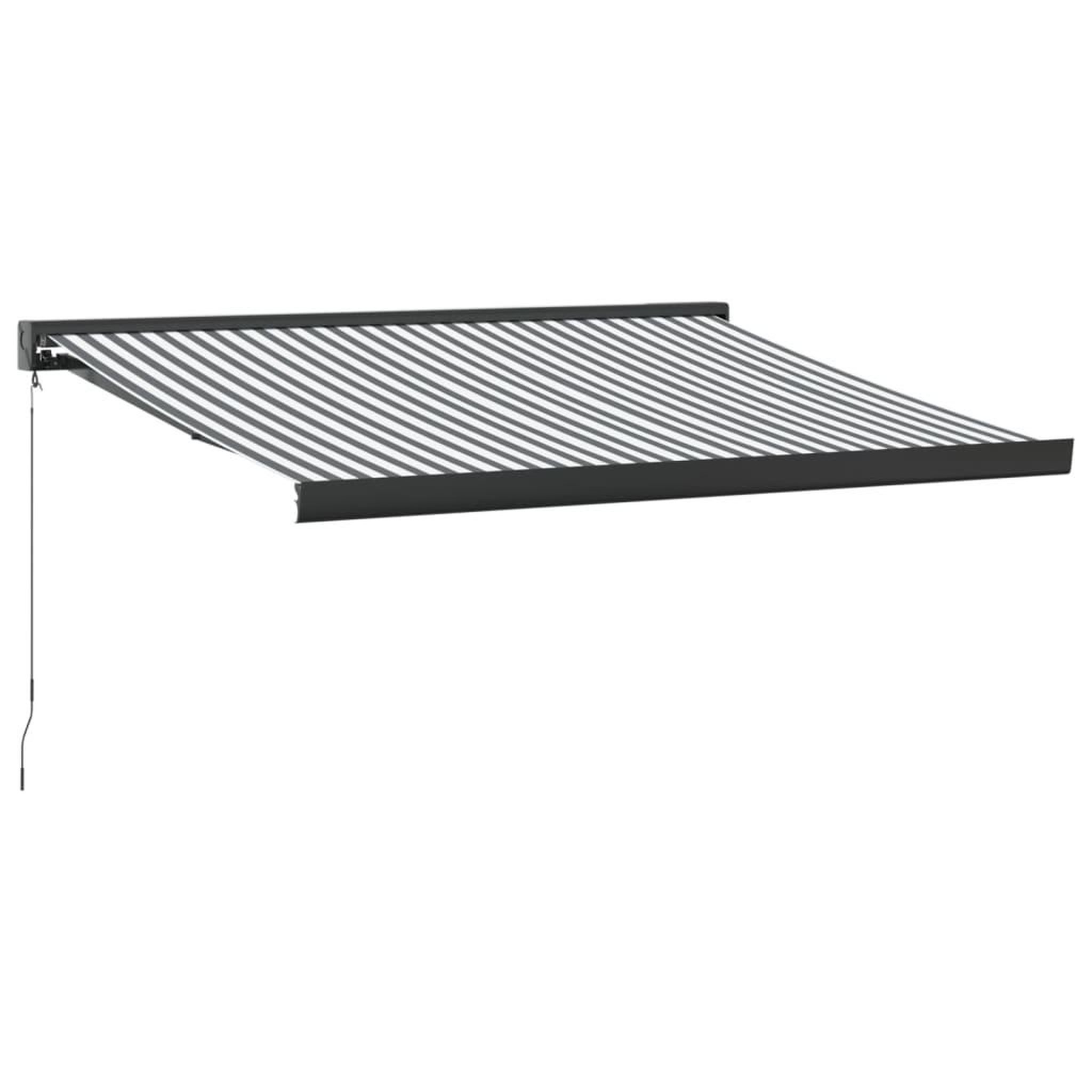 Voir la diapositive 2 : VIDAXL Auvent retractable anthracite et blanc 3,5x2,5m tissu/aluminium
