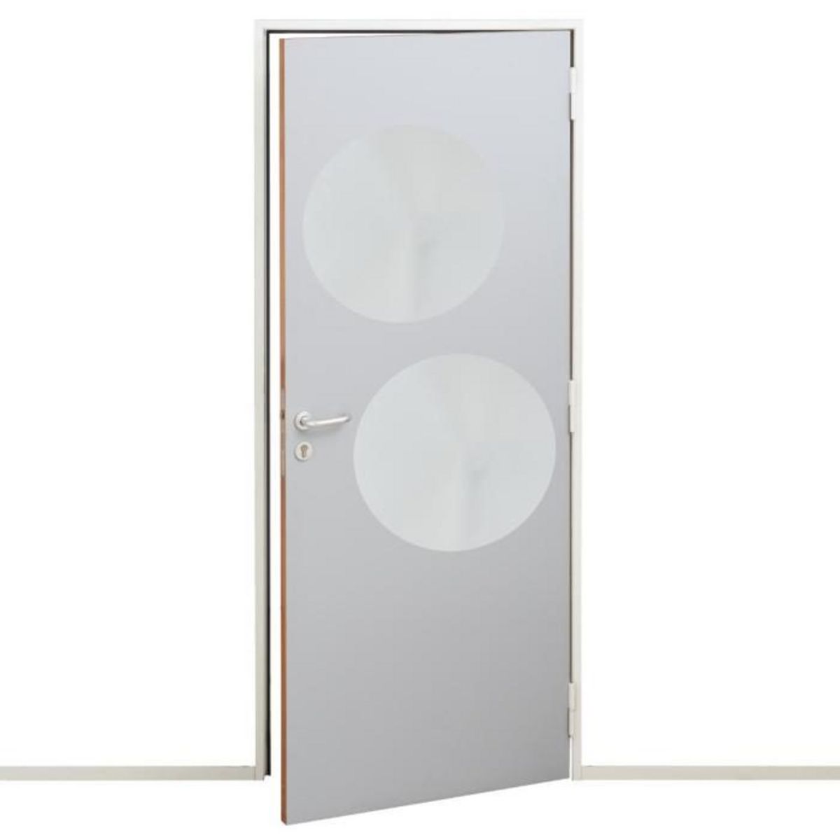 ATMOSPHERA Lot de 2 Miroirs Adhésifs  Rond  40x40cm Argent