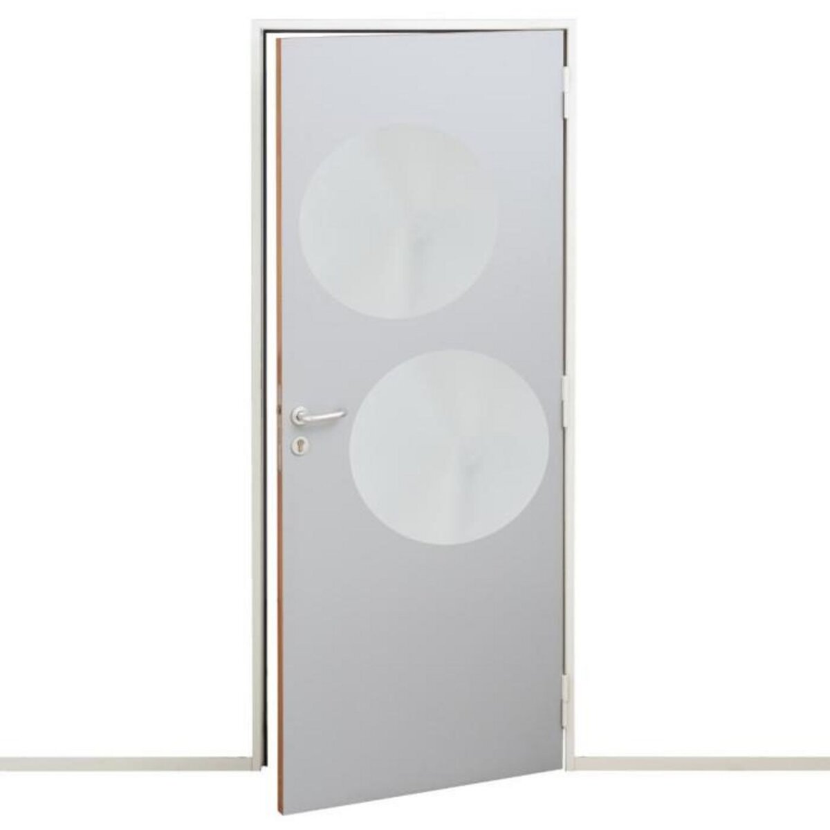 ATMOSPHERA Lot de 2 Miroirs Adhésifs  Rond  40x40cm Argent