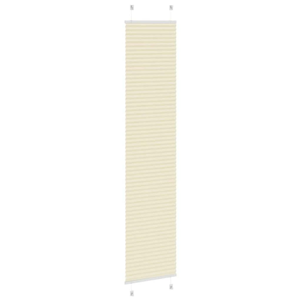 VIDAXL Store plisse creme 40x200 cm largeur du tissu 39,4 cm polyester