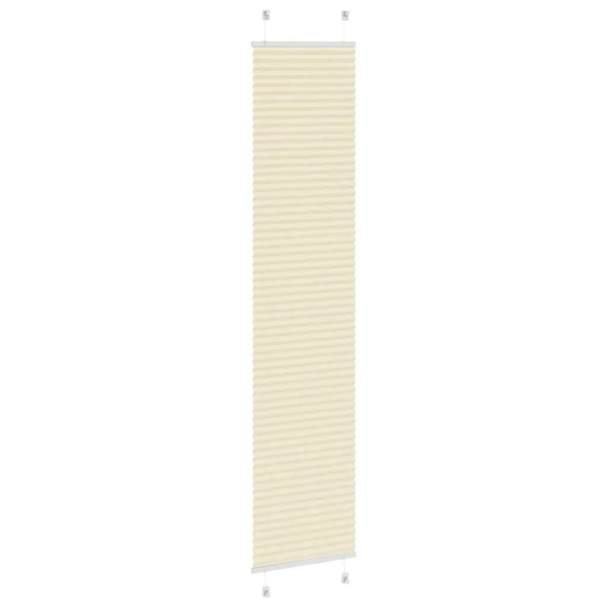 VIDAXL Store plisse creme 40x200 cm largeur du tissu 39,4 cm polyester