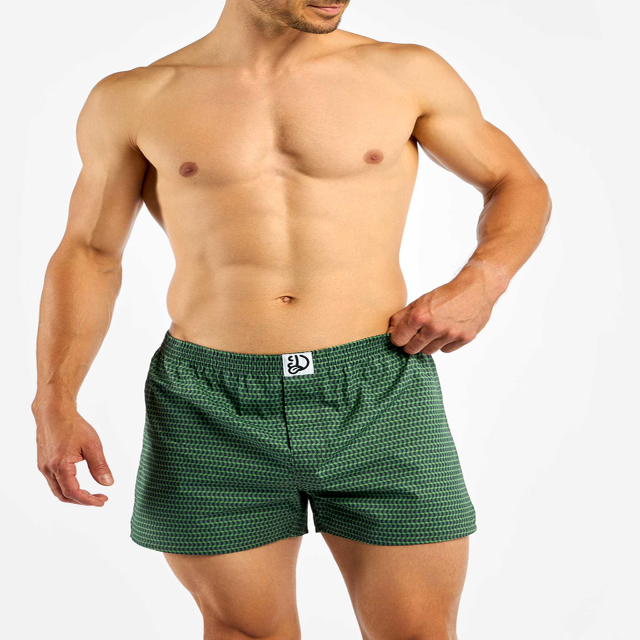 Voir la diapositive 2 : DEDOLES Caleçon homme vert pastel