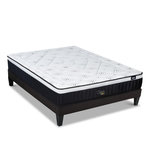 BELLECOUR BELLECOUR LITERIE | Ensemble CELESTIN 2.0 | Matelas Mémoire de forme + Sommier Bois. Coloris disponibles : Blanc